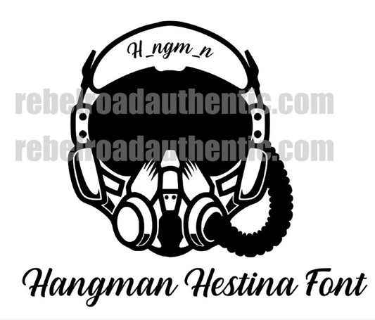 8" Custom Call sign Aviator Helmet vinyl decal