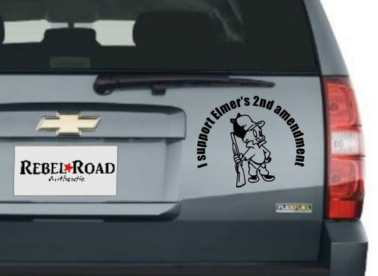 Elmer Fudd 2nd Amendment Vinyl Decal
