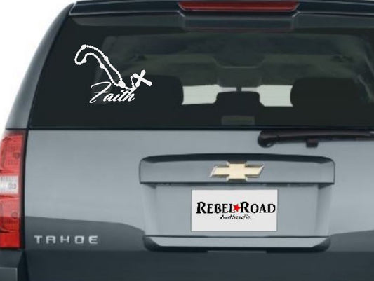 Faith Rosary Vinyl Decal – Elegant Symbol of Prayer & Devotion