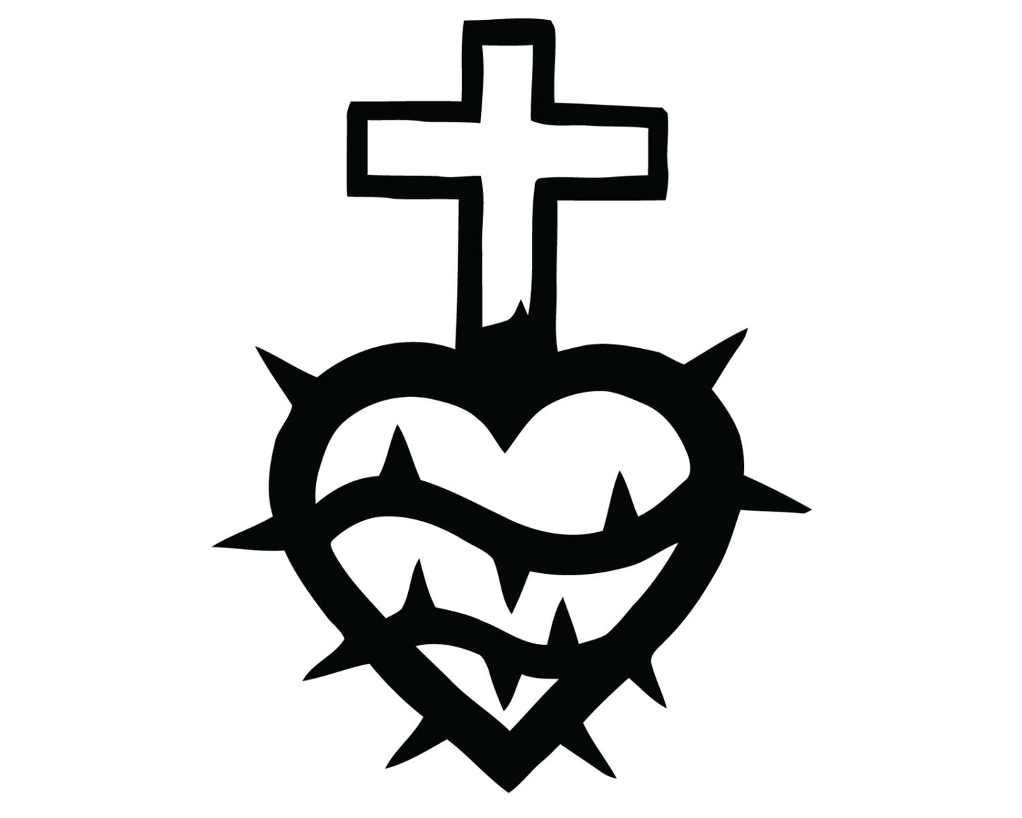 Thorn Heart Vinyl Decal