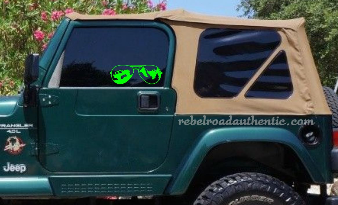 Jeep Sunglasses Vinyl Decal