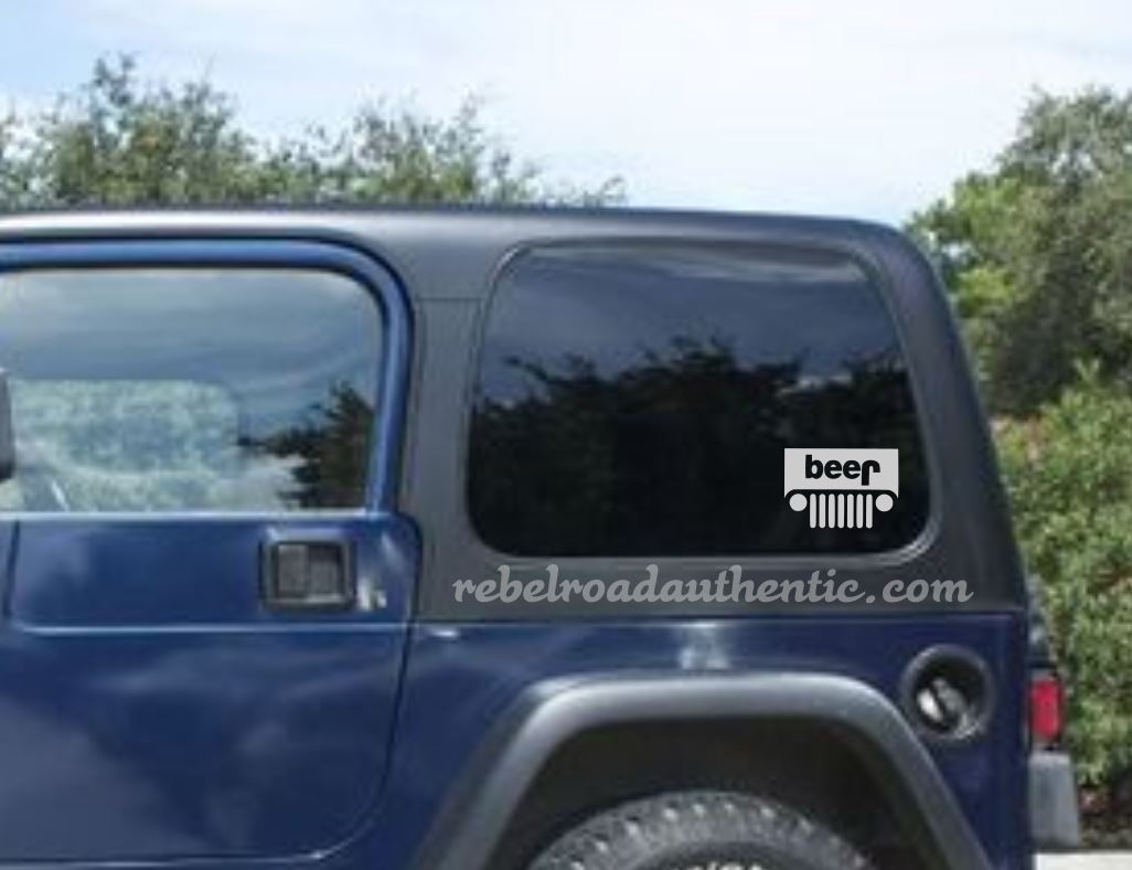 Jeep Trouble Vinyl Decal
