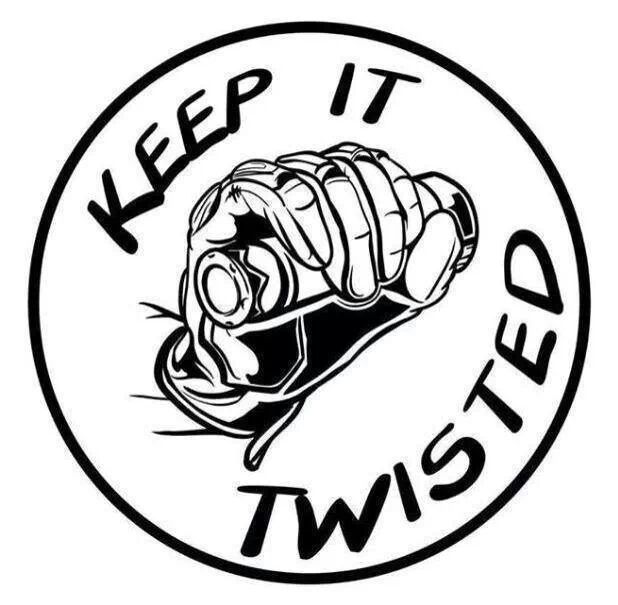 Keep It Twisted Biker Vinyl Decal