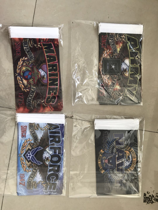 Military Branch Motorcycle or Car Flags with sleeve