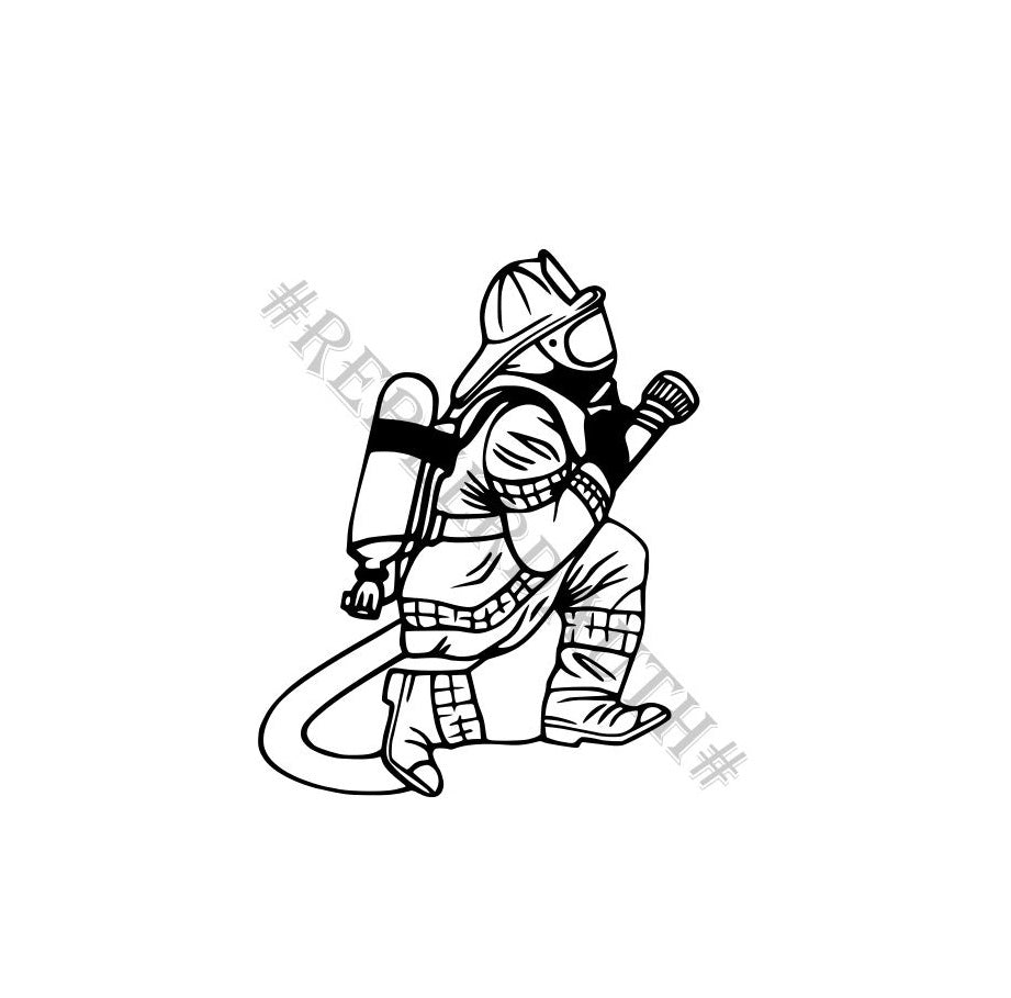 Professional Firefighter Vinyl Decal
