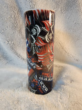 Load image into Gallery viewer, American By Birth, Biker By Choice 20oz sublimination skinny tumbler.