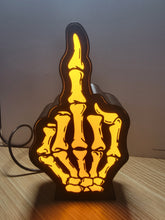 Load image into Gallery viewer, Skeleton Middle Finger LED Lamp