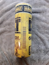 Load image into Gallery viewer, DeWalt Tools 20oz sublimination skinny tumbler Customizable Options Available.