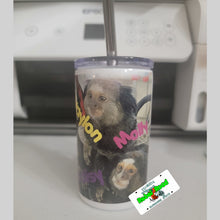 Load image into Gallery viewer, 3 oz mini skinny tumbler with lid and straw