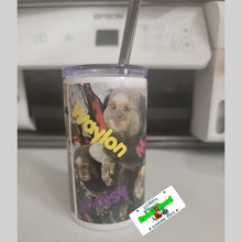 Load image into Gallery viewer, 3 oz mini skinny tumbler with lid and straw