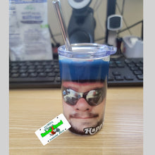 Load image into Gallery viewer, 3 oz mini skinny tumbler with lid and straw