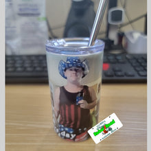 Load image into Gallery viewer, 3 oz mini skinny tumbler with lid and straw