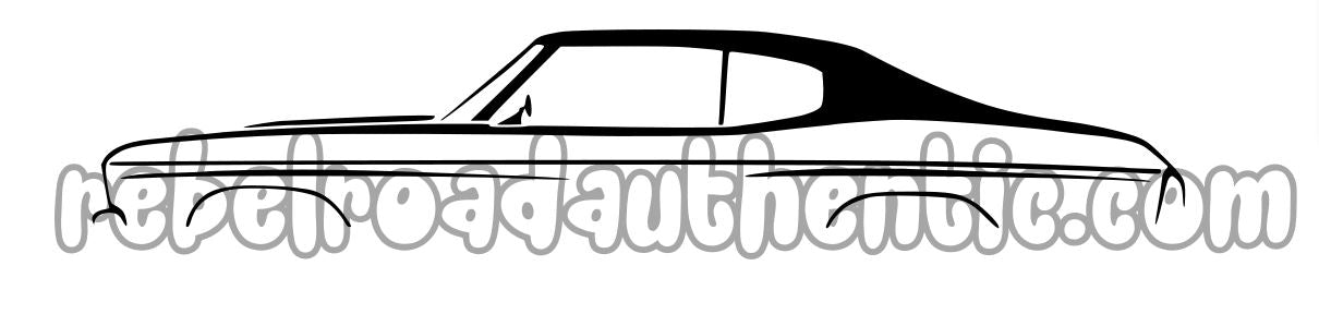 70 Chevrolet Chevelle Custom Design Decal
