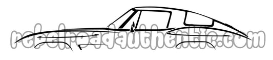 Chevy Corvette C2 Custom Design Decal