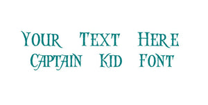 Custom Text Captain Kidd Font