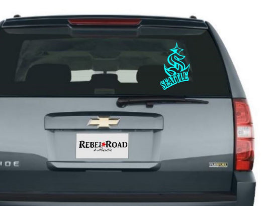 Seattle Krakken Signature series Custom Vinyl Decal