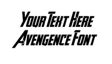 Load image into Gallery viewer, Custom Text Avengence Font