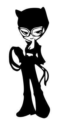 Cat girl 2 Character Vinyl Decal