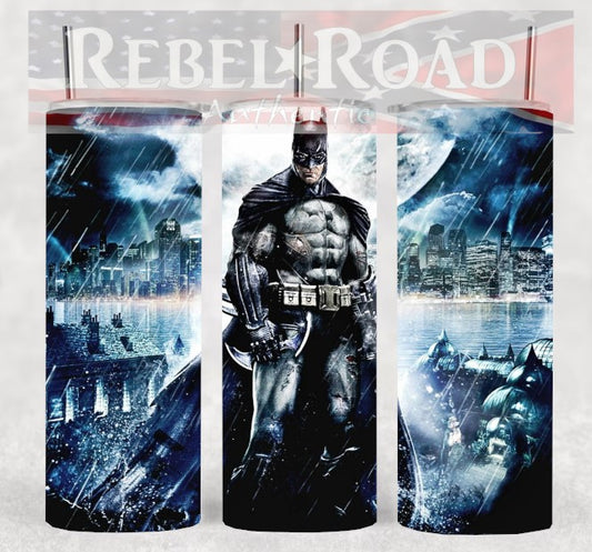 Batman 20oz sublimination skinny tumbler Customizable Options Available.