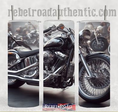 Motorcycle 20oz sublimination skinny tumbler Customizable Options Available.