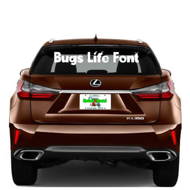 Custom Text Bugs Life Font