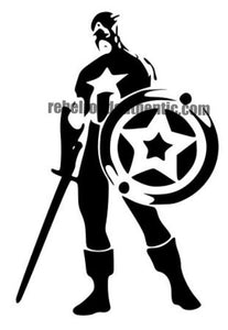 Captain America Character Vinyl Decal