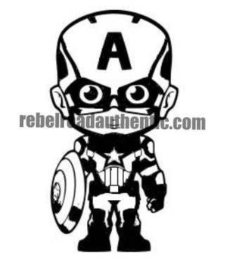 Captain America Boy Character Vinyl Decal