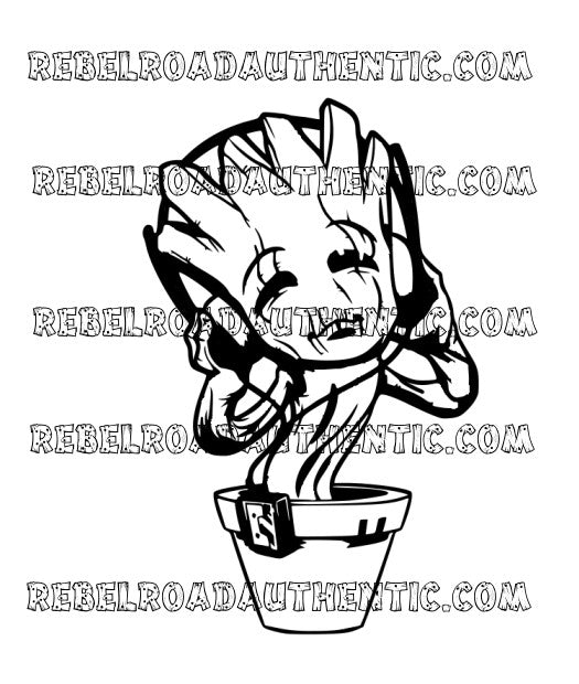 Dancing Baby Groot Character Vinyl Decal