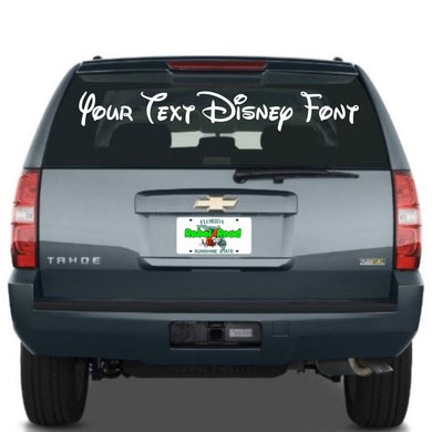 Custom Text Disney Font