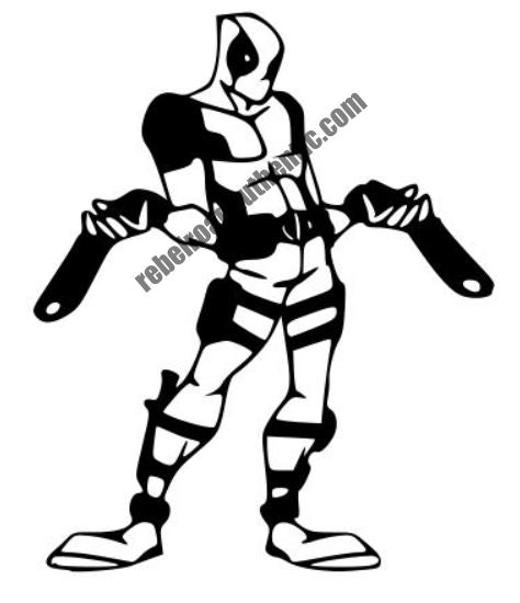 Deadpool Character Vinyl Decal