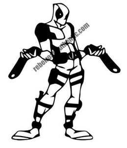 Deadpool Character Vinyl Decal