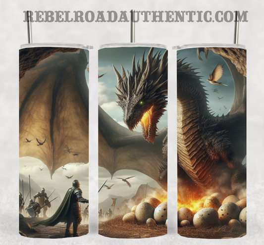 Dungeons and Dragons 20oz sublimination skinny tumbler Customizable Options Available.