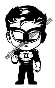 Green Lantern Boy Character Vinyl Decal