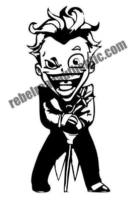 Joker Boy Character Vinyl Decal