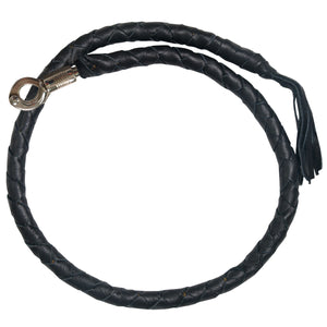 Genuine Leather ‘GET BACK WHIP’ BLACK LEATHER WHIP