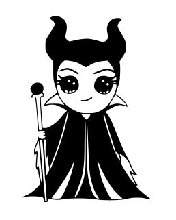 Maleficent 3" Vinyl Decal