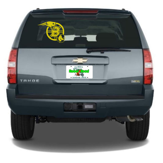 Boston Mass Sports Trio - Red Socks, Patriots, Bruins Custom Vinyl Decal