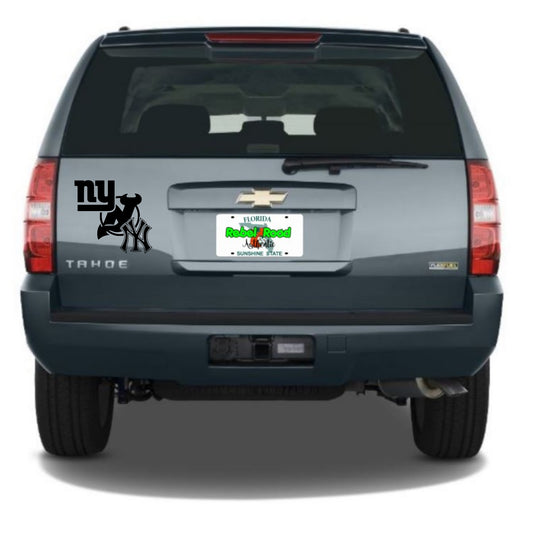 New York Sports Trio - Yankees, Giants, Devils Custom Vinyl Decal