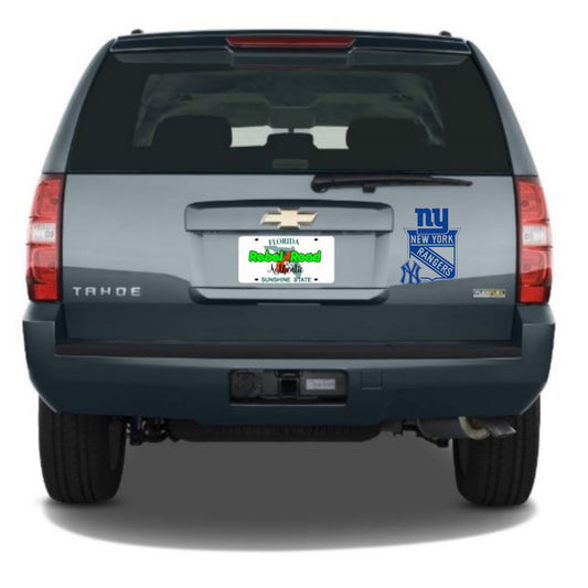 New York Sports Trio - Yankees, Giants, Rangers Custom Vinyl Decal