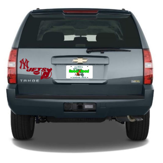 New York Sports Trio - Yankees, Jets, Devils Custom Vinyl Decal