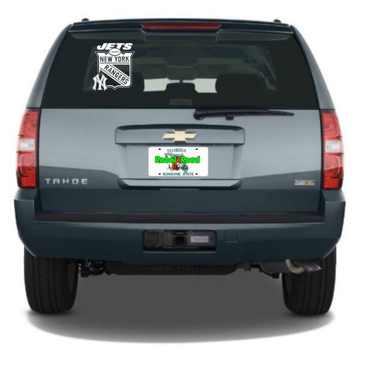 New York Sports Trio - Yankees, Jets, Rangers Custom Vinyl Decal