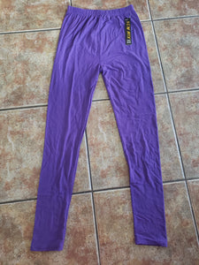 Regal Purple Luxuriously Soft Leggings for Women (Size-One Size)