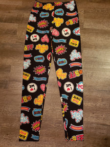 Pop Art Luxuriously Soft Leggings for Women (Size-One Size)