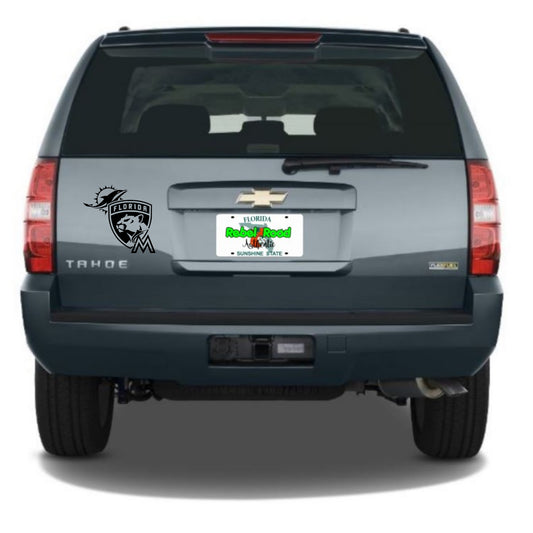 South Florida Sports Trio - Panthers, Marlins, Dolphins Custom Vinyl Decal