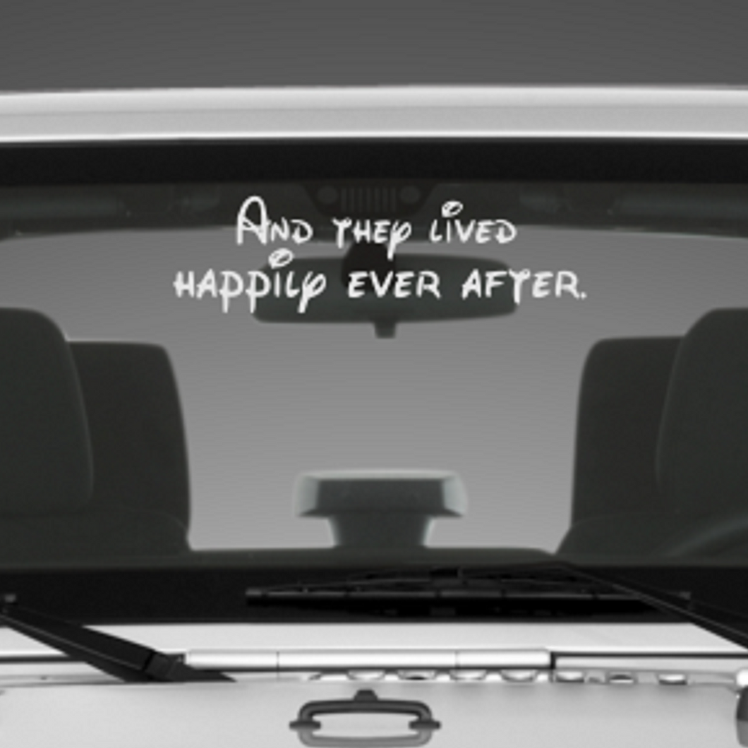 And They Lived Happily Ever After Custom Decal