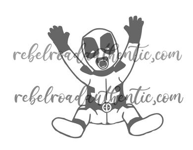 Baby Deadpool Character Vinyl Decal