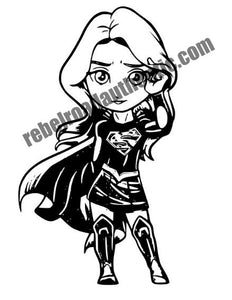 Supergirl Character Vinyl Decal