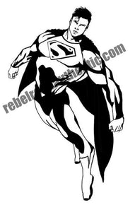 Superman Character Vinyl Decal