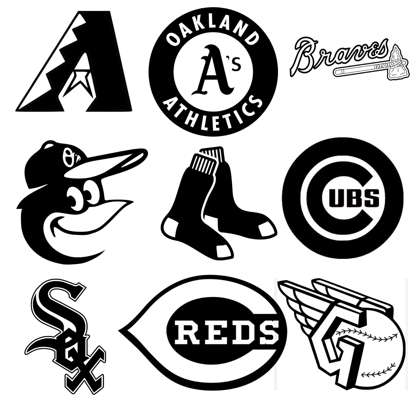 MLB Team Logo Vinyl Decal – Durable, High-Quality Sports Fan Sticker
