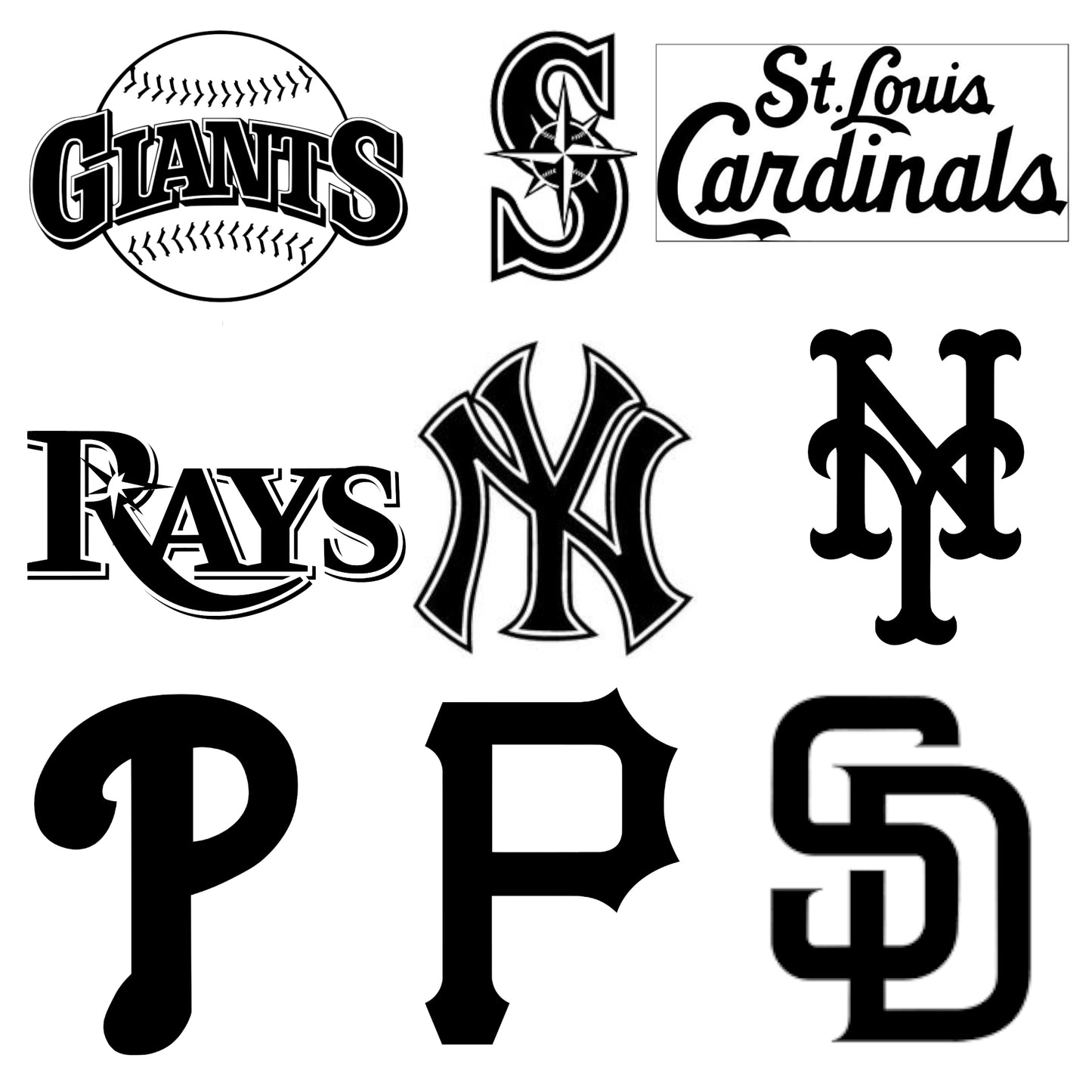 MLB Team Logo Vinyl Decal – Durable, High-Quality Sports Fan Sticker